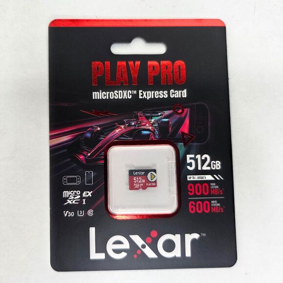 Lexar Other - Lexar 512GB Play Pro MicroSDXC Express Card Nintendo Switch 2 MicroSD 512 GB NEW
